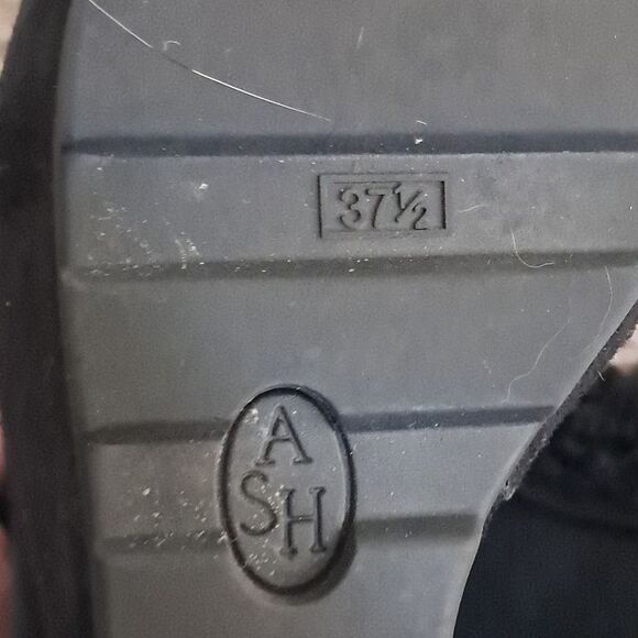 ASH Women's Rabbit Fur Suede Heeled/Platform Zip-Up Boots/Booties Size 7.5 - Picture 6 of 7